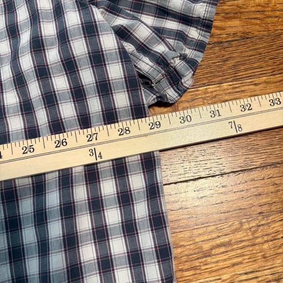 Carhartt 3XL Tall Relaxed Fit Short Sleeve Plaid Button‎ Up Shirt Mens - Picture 4 of 9